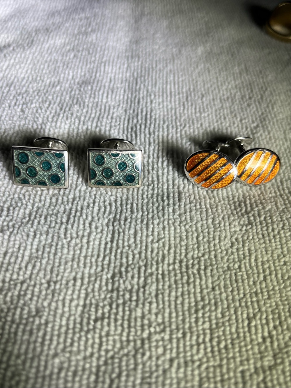 David Donahue Men's Sterling Silver Cufflinks Set (2 Pairs)
